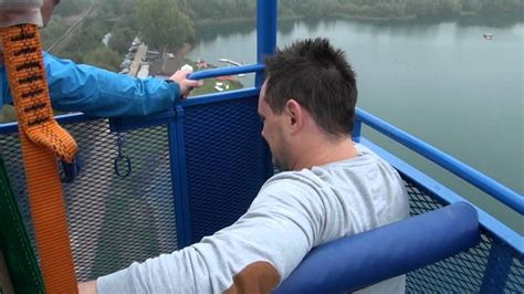 Tony Mountain 160ft Bungee Jump At Windsor Bray YouTube