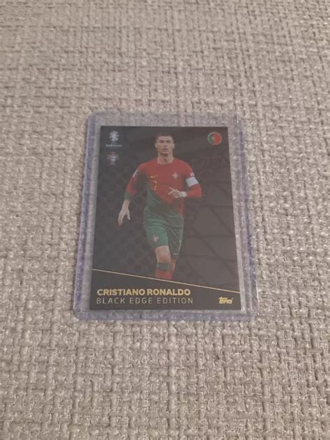 Topps Match Attax Euro Cristiano Ronaldo Card Black Edge Edition