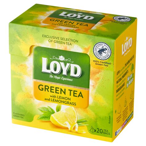 Arbata LOYD TEA Herbata zielona z cytryną i trawą cytrynową 20 torebek