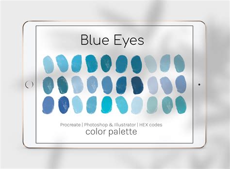 Blue Eyes Color Palette Graphic by thedigitaldoodle · Creative Fabrica