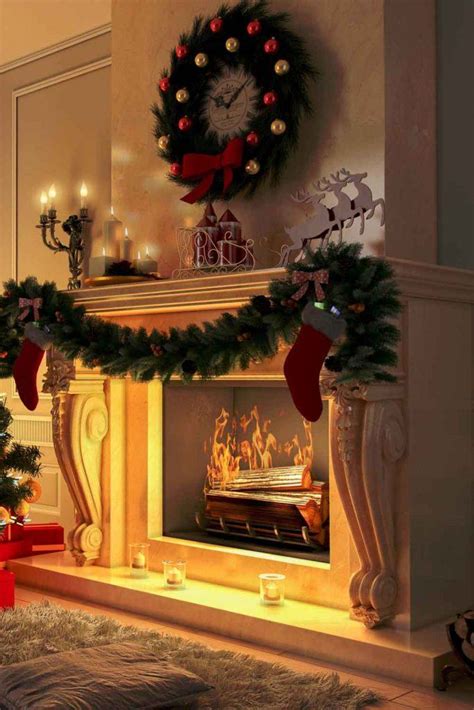 38 Most Beautiful Christmas Fireplace Decorations