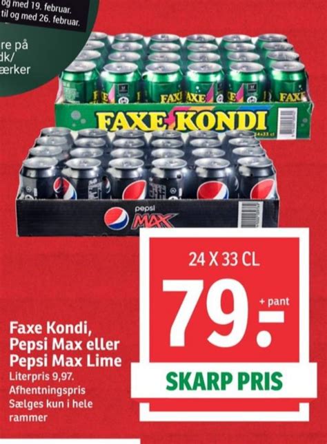 Pepsi Max Lime, Cola, SPAR februar 2023 - Alle Tilbudsavis