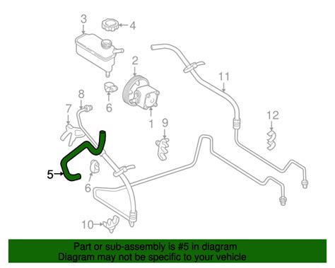 Volvo Power Steering Reservoir Hose Tascaparts