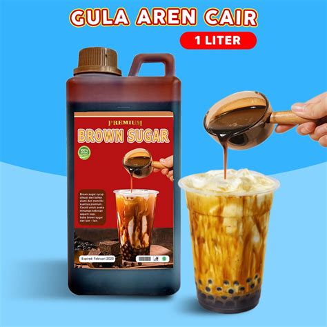 Jual GULA AREN CAIR 1LITER BROWN SUGAR SYRUP PREMIUM GULA AREN CAIR