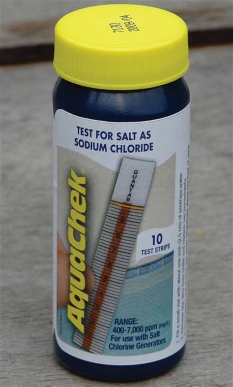 Aquachek Salt Sodium Chloride Test Strips Pool Cleaning And Chemicals