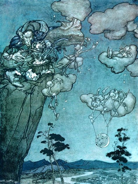 Rackham Hanging The Stars 1905 Arthur Rackham Art And Illustration