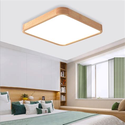 Massief Houten Led Plafondlamp Verlichting Armatuu Vicedeal