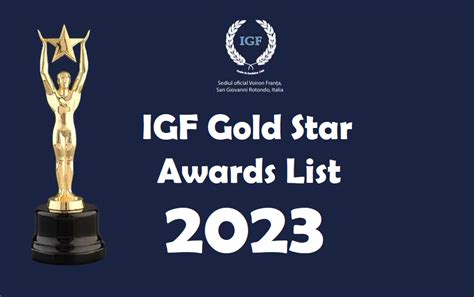 Awards List- GoldStar 2023 Satu Mare, Romania - IGF