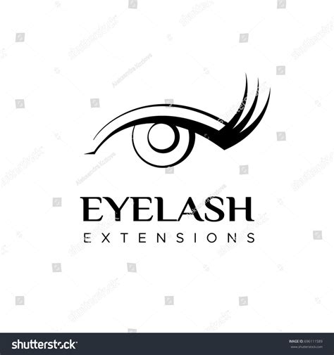 Eyelash Extension Logo Vector Illustration Modern Stock Vector Royalty