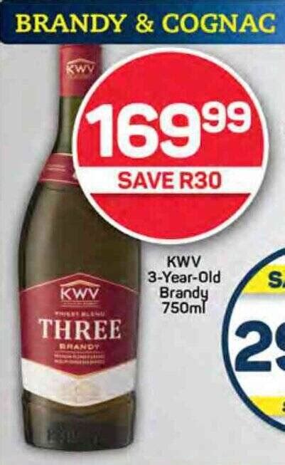 Kwv 3 Year Old Brandy 750ml Offer At Pick N Pay