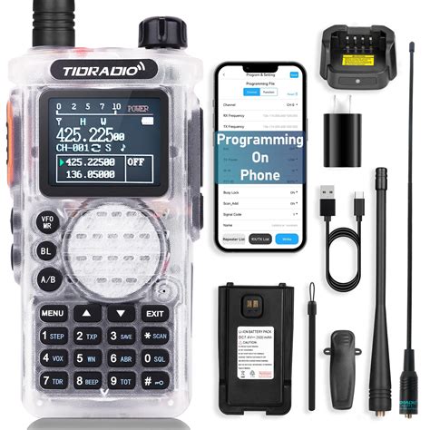 2nd Gen Tidradio H8 Gmrs Handheld Radio With Bluetooth Programming Repeater Capable Noaa