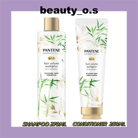 Pantene Nutrient Blends Shampoo 270ml Bamboopantene Nutrient Blends Conditioner 250ml