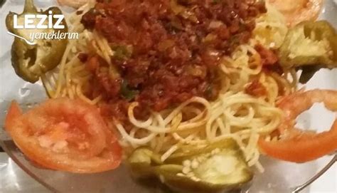 Domates Soslu Leziz Spagetti Leziz Yemeklerim