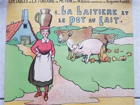 Benjamin Rabier La Laitiere Et Le Pot Au Lait Catawiki