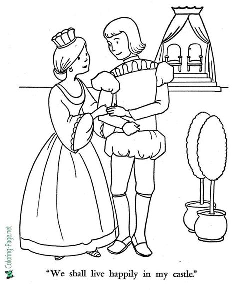 Rapunzel Fairy Tale Coloring Pages