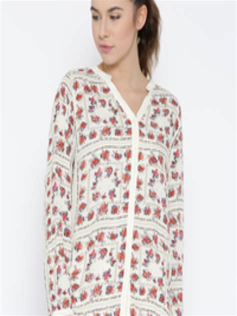 Buy Vero Moda Women White Printed Shirt Shirts For Women 1491830 Myntra