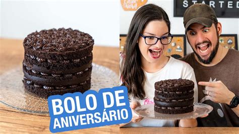 BOLO DE CHOCOLATE AMARGO RECHEIO DE BRIGADEIRO CREMOSO Naked Cake