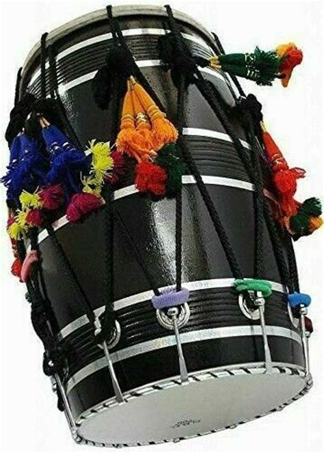 Punjab Bhangra Dhol Indian Wedding Mango Wood Musical Instrument With