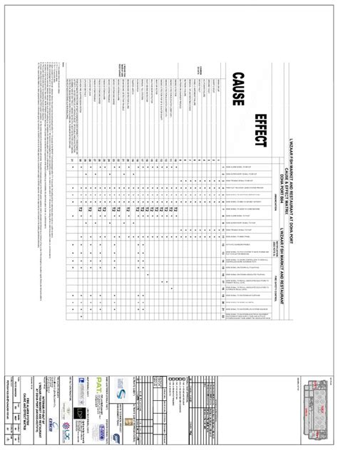 Cause and Effect Matrix | PDF