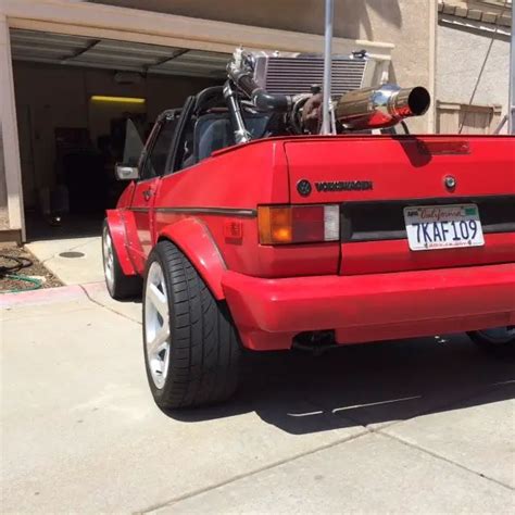 VW Rabbit Mk1 Mid Engine Turbo Cabriolet. 300hp GM 3.8 V6 (L67). Turn key for sale: photos ...