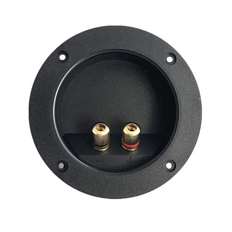 Abs Gold Plated Binding Post Speaker Terminal Connector Round Speaker