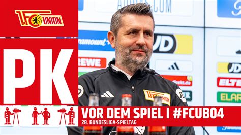 AFTV Pressekonferenz Vor Dem Spiel 1 FC Union Berlin Bayer 04