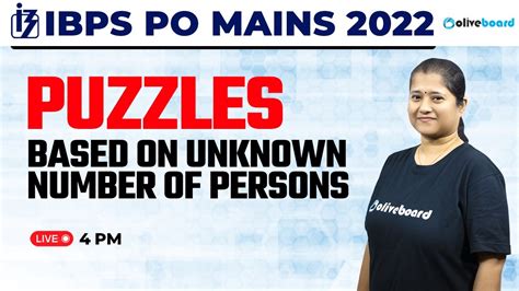 IBPS PO Mains Reasoning 2022 Puzzles Based On Unknown Number Of