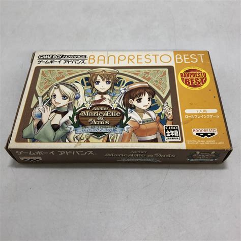 【傷や汚れあり】gbaソフト マリー、エリー＆アニスのアトリエ～そよ風からの伝言～ 箱・取説付き ゲームボーイアドバンス バンプレストの落札
