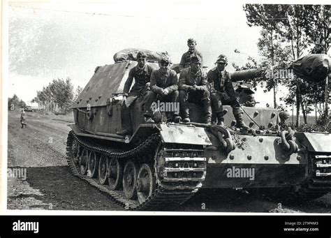 World War Two Bandw Photo German Ferdinand Elephant Self Propelled