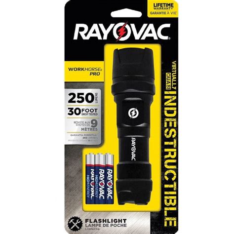 Rayovac Workhorse Pro 3 Aaa Led Flashlight - Aaa - Aluminum Titanium ...