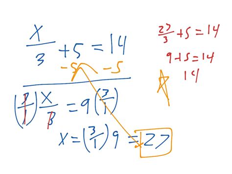 9 1 Using Two Inverse Operations To Solve An Equation Math Algebra