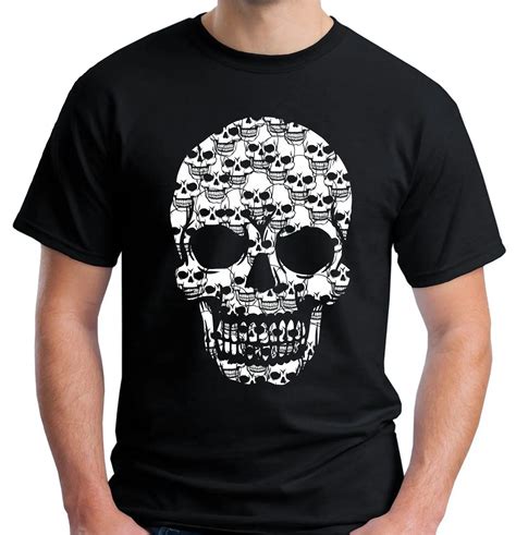 2018 Fashion New Mens Skull Of Skulls T Shirt Pirate Horror Evil Biker