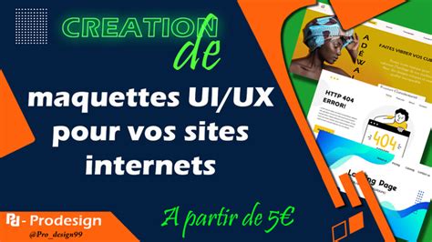 Je vais créer la maquette UI UX de votre site internet par Pro Design99