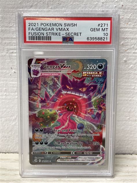 Mavin Pokemon Swsh Gengar Vmax Fa Full Alt Art Secret