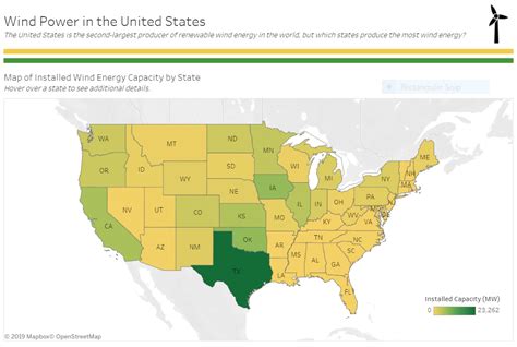 U S States Producing The Most Wind Energy Dashboard Analytica Consulting