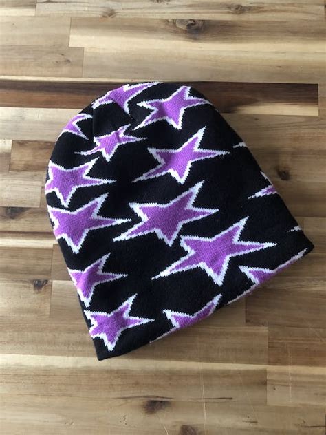 Supreme Violet Skateboards Star Beanie Grailed