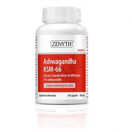 Ashwaghanda KSM 66 300 Mg 60 Capsule Zenyth Catena Ro