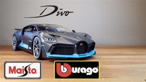 Maistobburago 118 Scale Bugatti Divo Diecast Model Car Overview