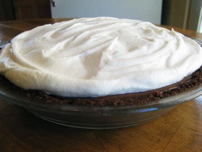 Chocolate Pie with Whipped Cream | An Inspired Cook