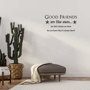 Good Friends Are Like Stars Wall Quotes Wall Art Wall Decal ...