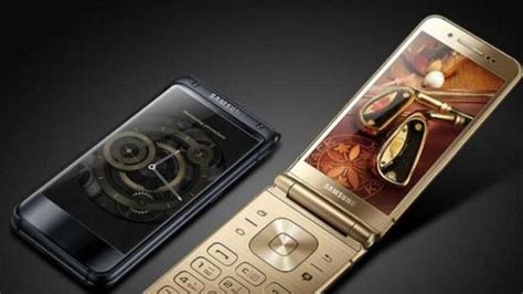 Samsung tan çift kameralı kapaklı telefon Samsung W2019 Teknoloji