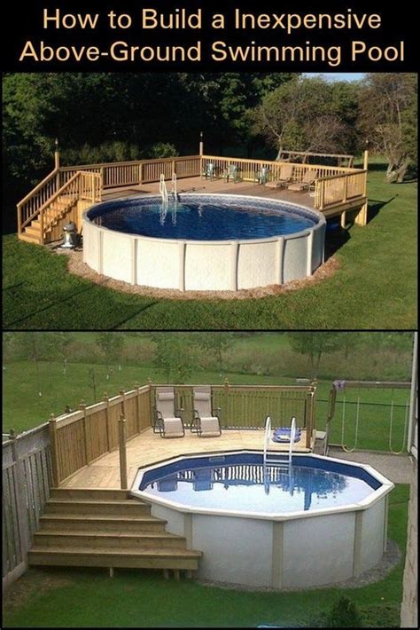 Diy Above Ground Pool Deck Ideas On A Budget Build Yourself An Above