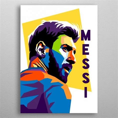 Lionel Messi Lienzos Pintados Messi Dibujo Cuadros De Arte