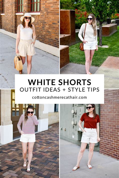 12 White Shorts Outfit Ideas