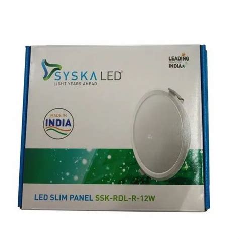 Cool White Syska Rdl Round Led Slim Downlight W Model Name Number