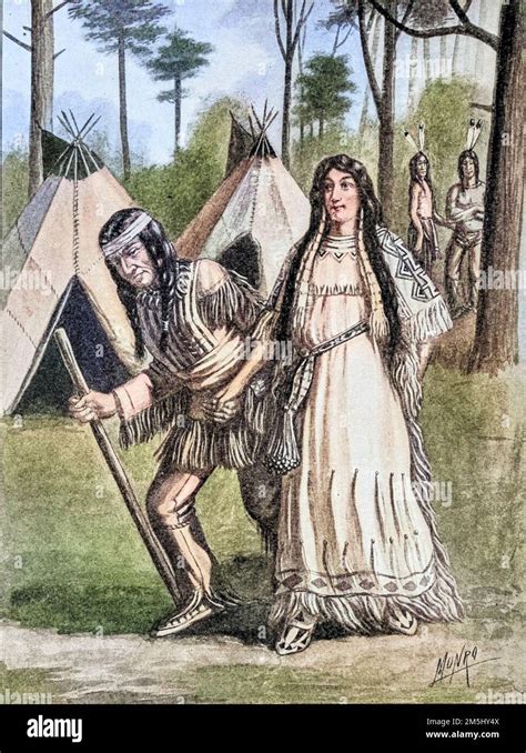 Osseo And Oweenee Illustrated By Ella Booher From The Book Hiawatha