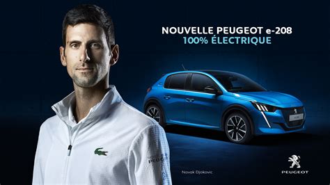 Peugeot Fait Appel Novak Djokovic Pour Promouvoir La E