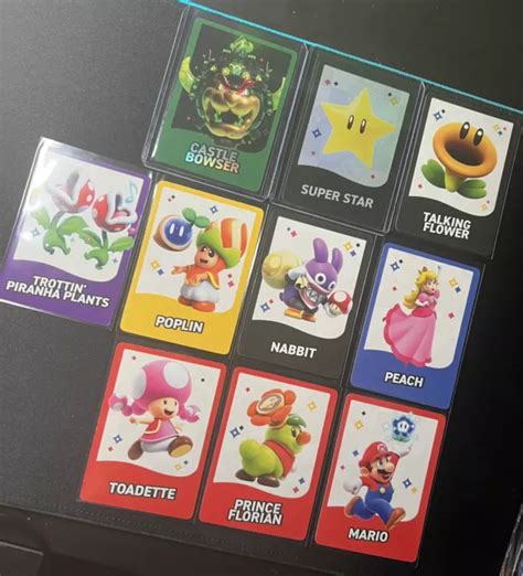 Super Mario Bros Wonder Bowser And Super Star Holofoil Trading Cards