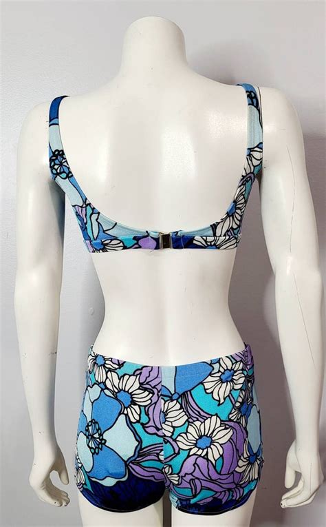 Vintage S Mod Bikini S Two Piece Swimsuit Flo Gem