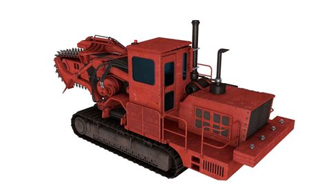 Trencher Machine 3D model | CGTrader